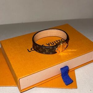 AUTHENTIC Louis Vuitton Leather Bracelet